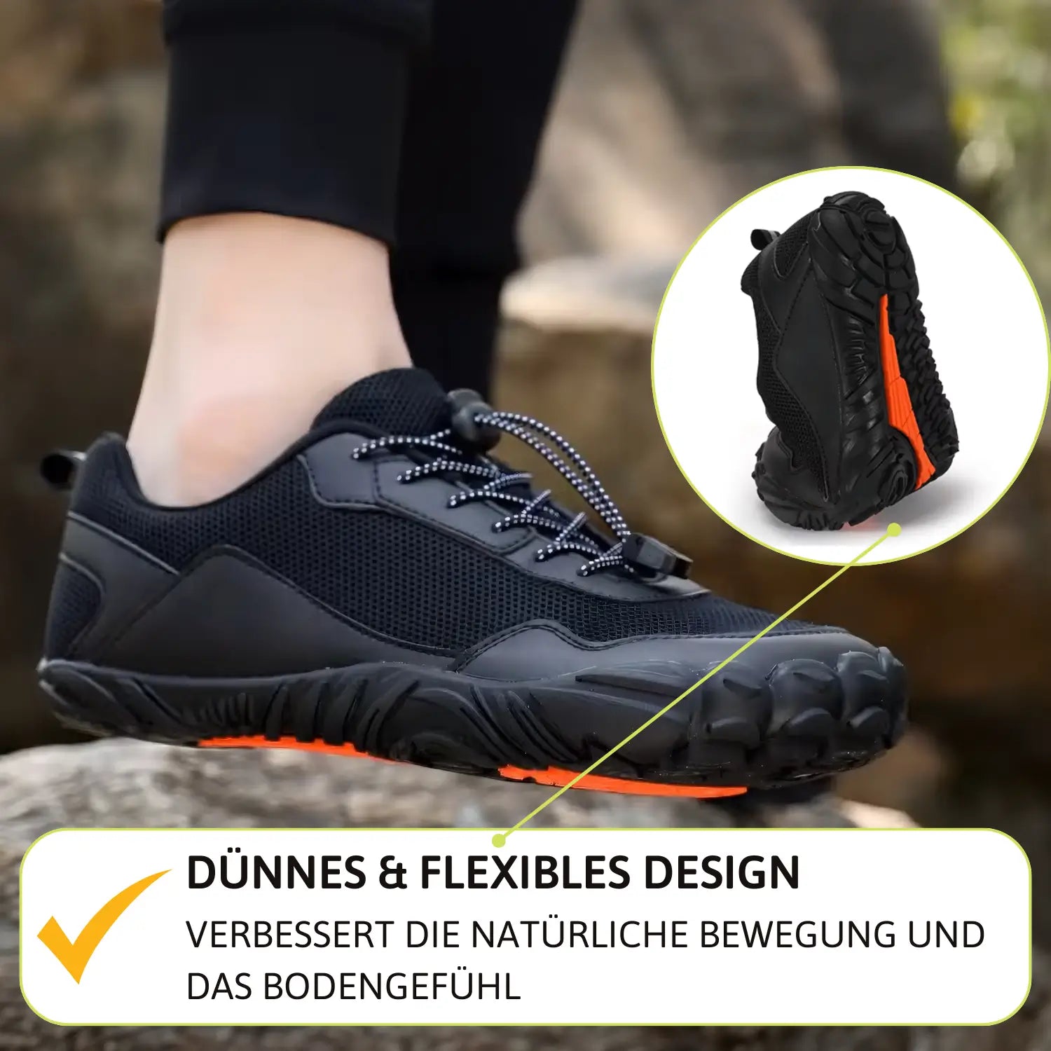 TRITZO Hike – Rutschfeste Herbst-Barfußschuhe (Unisex)
